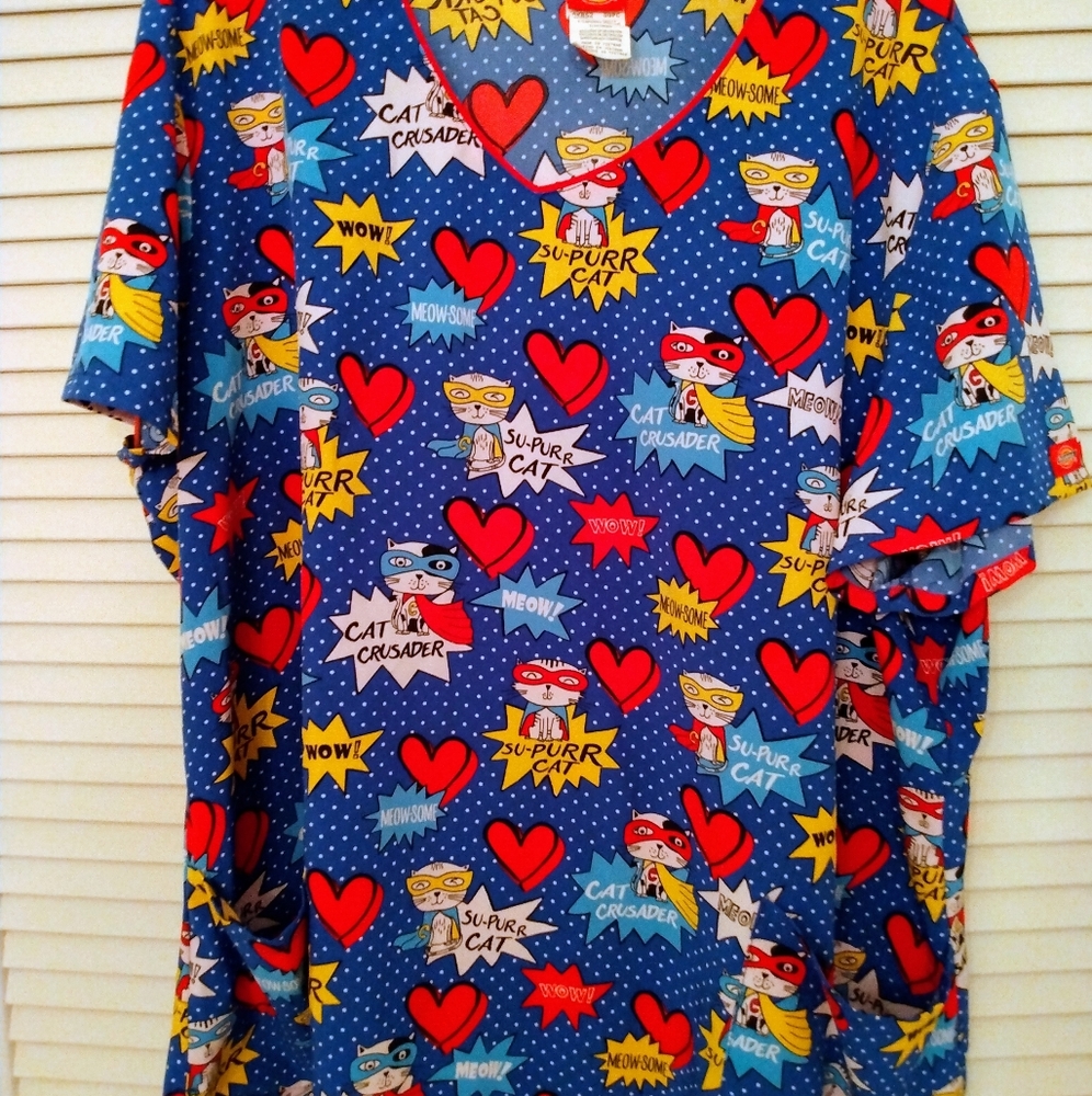 4XL Scrub Top